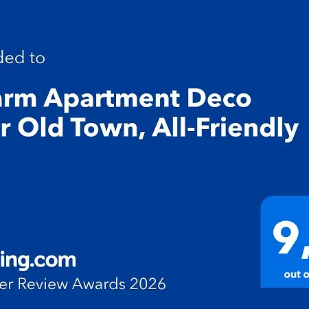 Charm Deco Near Old Town, All-friendly